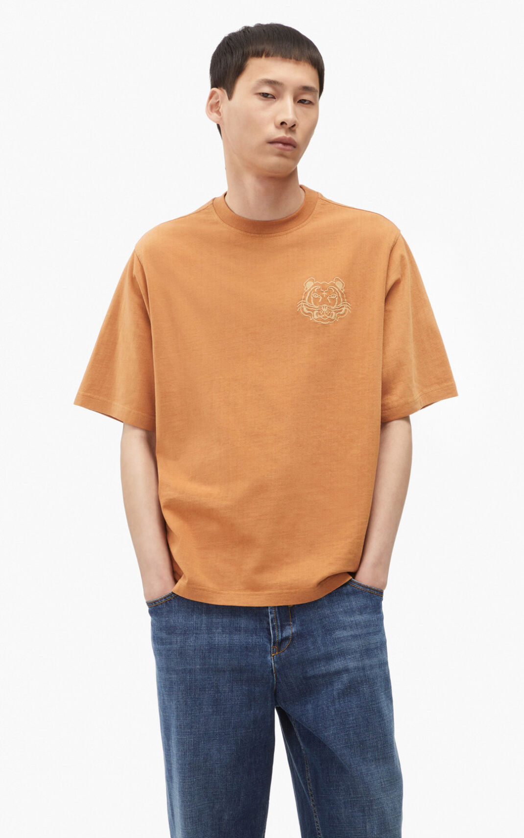 T Shirt Kenzo Homme RE/relaxed casual Marron GPDAI-8509